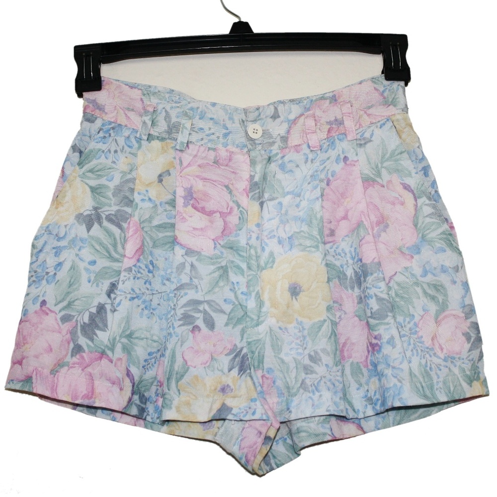 Floral High Waisted Shorts